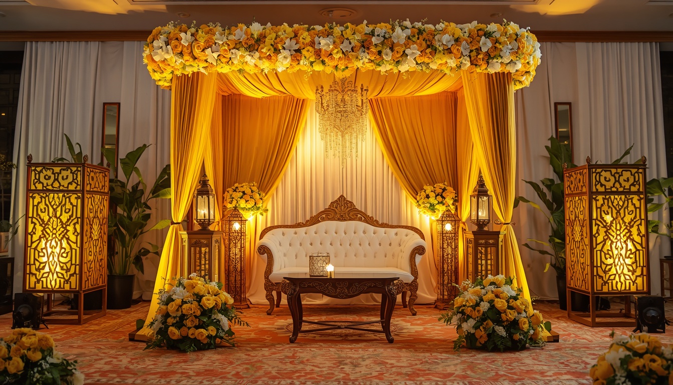 Elegant Muslim Wedding Manjha Haldi Ceremony